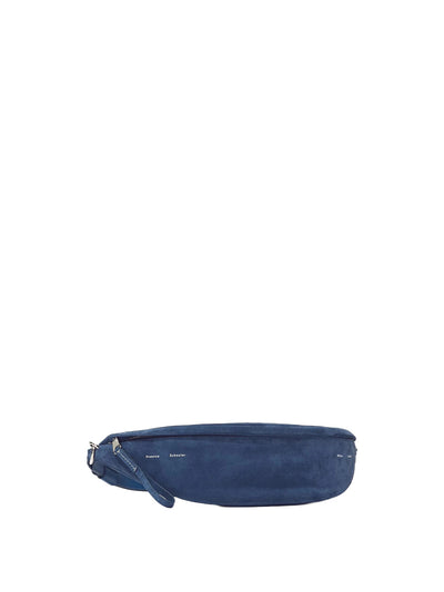 Stanton Leather Sling Bag in Slate Blue