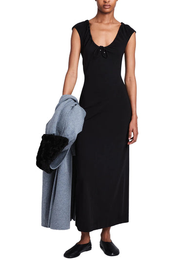 Nina Dress in Black Stretch Jersey