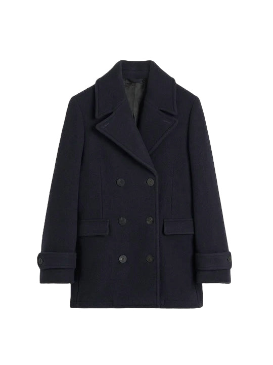 ジャケット・アウター Namacheko AW18 Shetland Wool Peacoat Namacheko AW18 Shetland Wool Peacoat