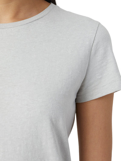 Basic Cotton T-Shirt in Grey Alabaster