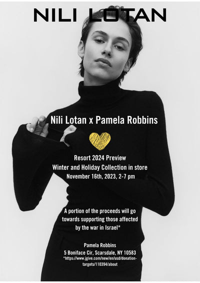 Nili Lotan X Pamela Robbins! November 16th