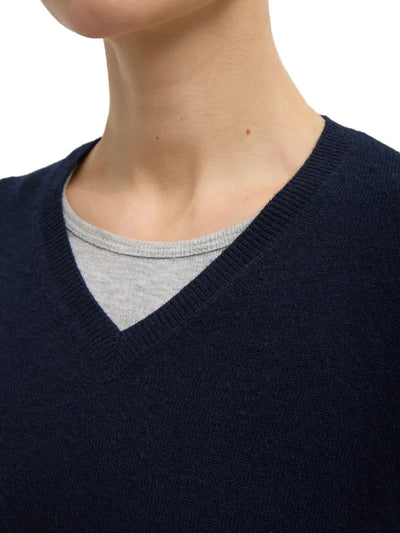 Washable Cashmere Easy V-Neck Sweater