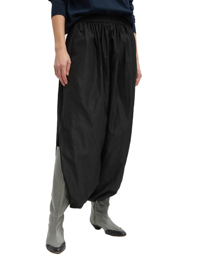 Italian Sporty Nylon Pleated Jalouise Skirt