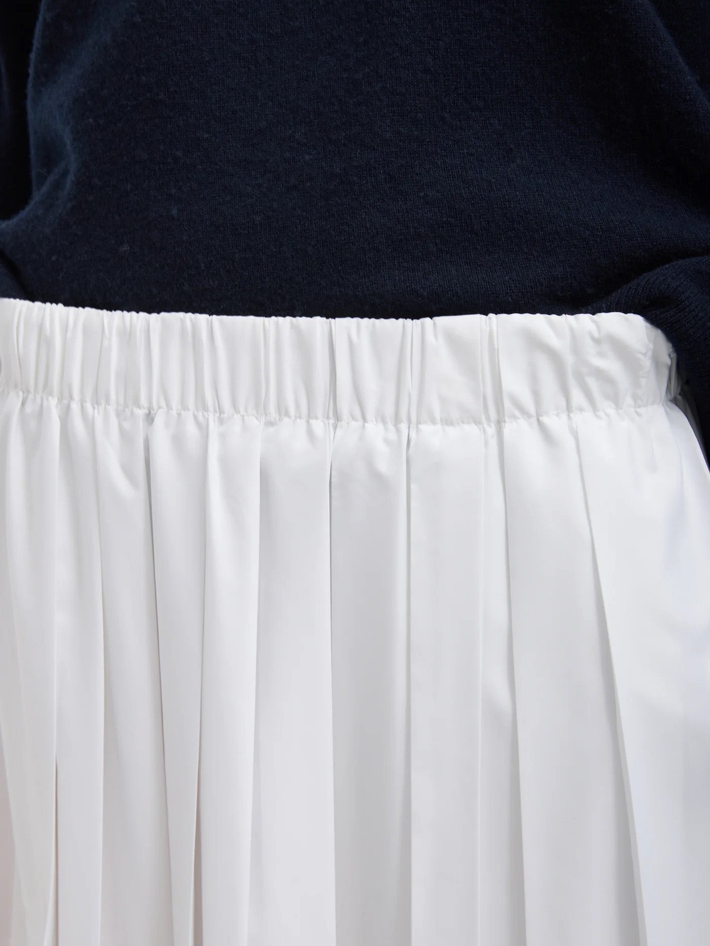 Nylon Pleated Pull On Skirt