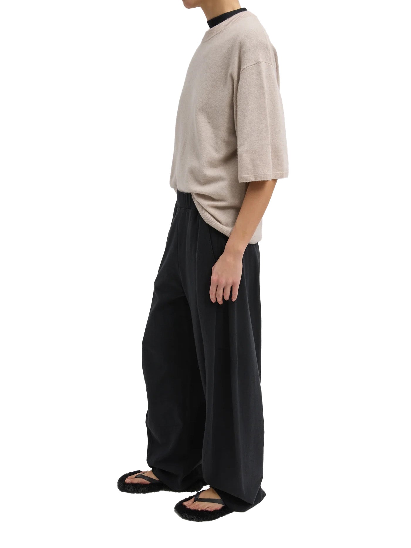 Light Weight Sweatshirting Winslow Pant in Black