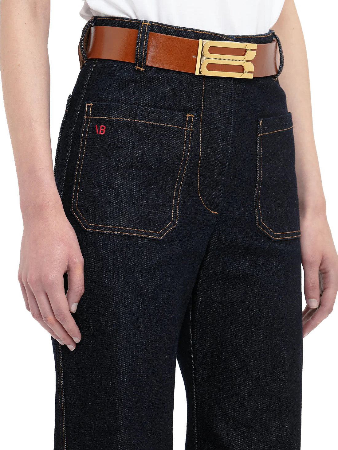 Alina High Waisted Jean In Dark Indigo Rinse