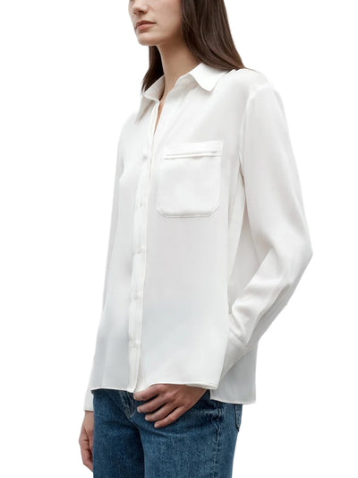 New Joey Shirt in Silk Georgette