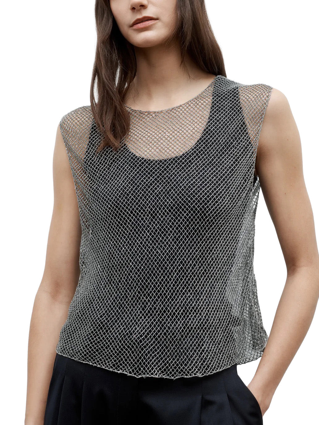 Chloe Top in Micro Bugle Beads