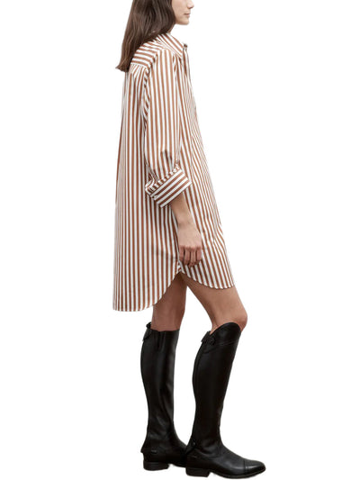 Morning After Dress in Epoque Stripe Cotton