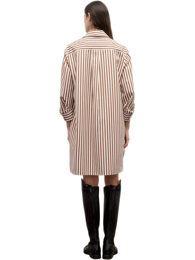 Morning After Dress in Epoque Stripe Cotton