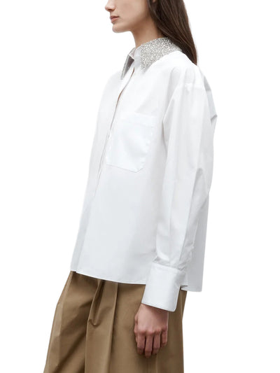 E.B. Shirt with Crystal Collar