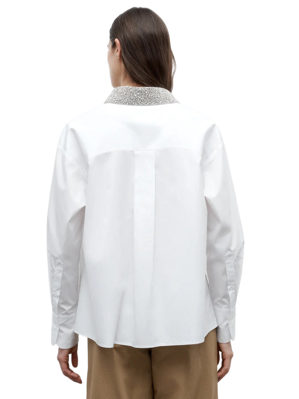 E.B. Shirt with Crystal Collar