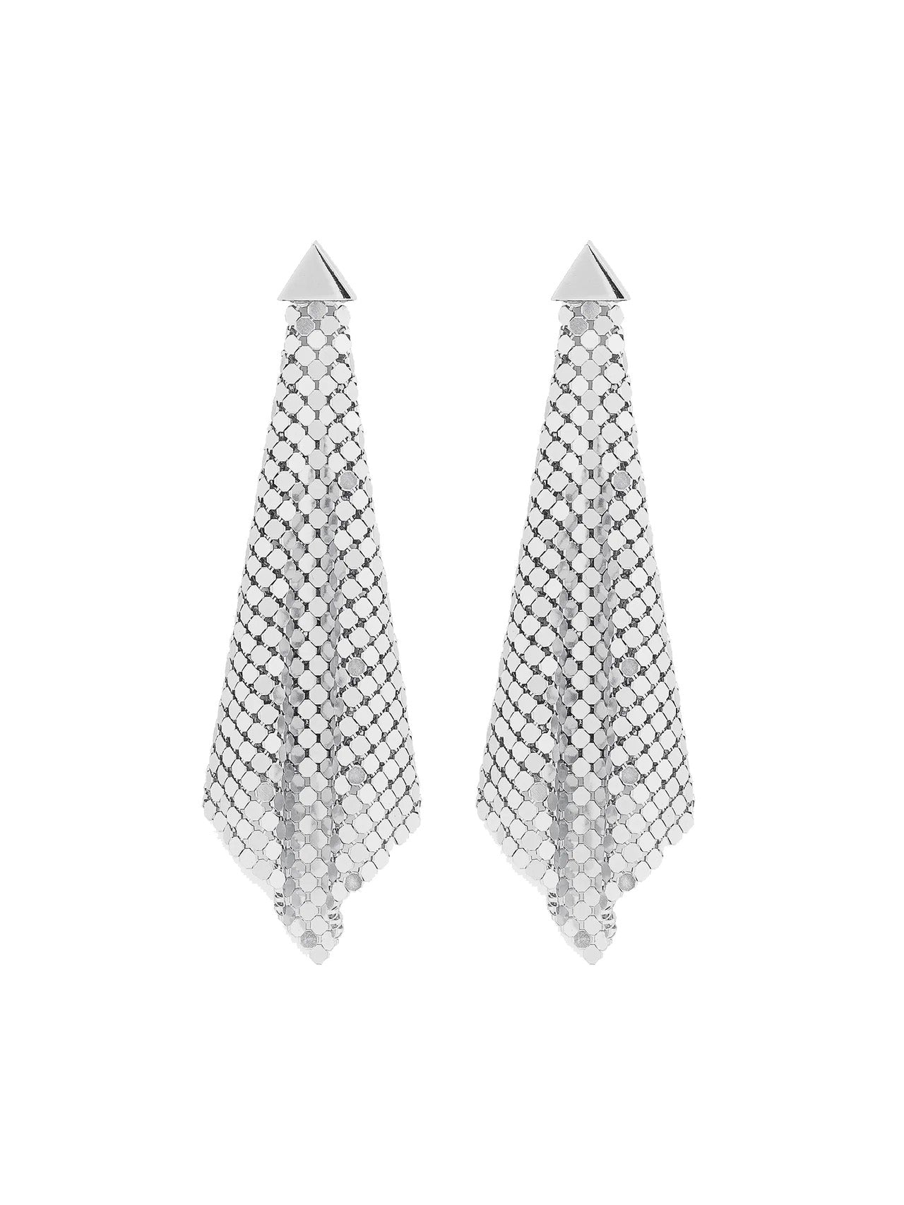 Silver Chainmail Earring