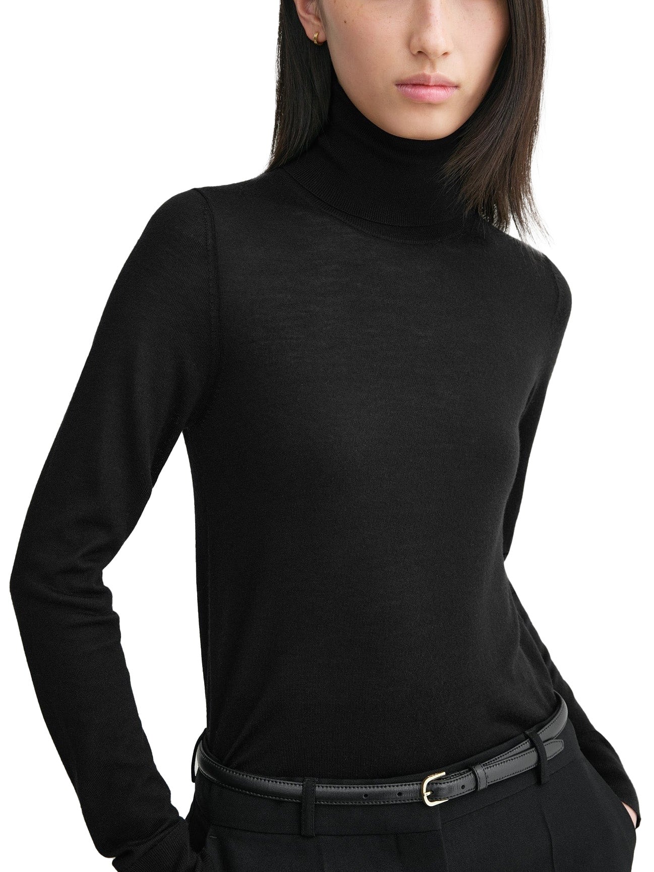 Fine Turtleneck Black