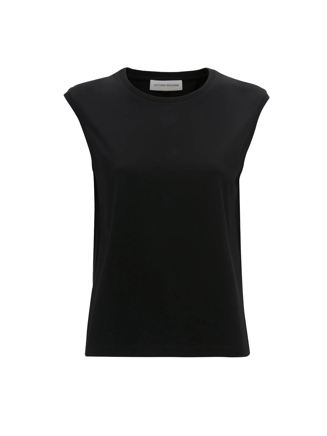 Sleeveless T-Shirt In Black