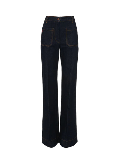 Alina High Waisted Jean In Dark Indigo Rinse