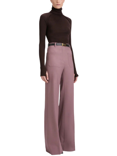 High Neck Top in Dark Chocolate