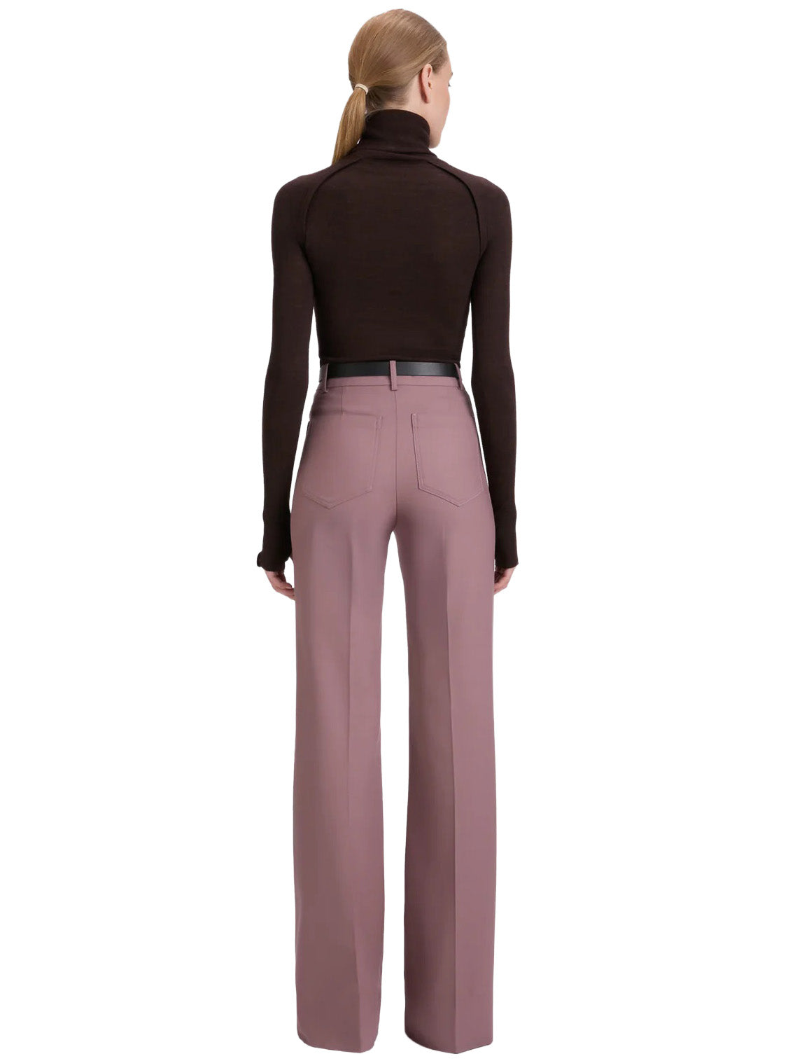 High Neck Top in Dark Chocolate