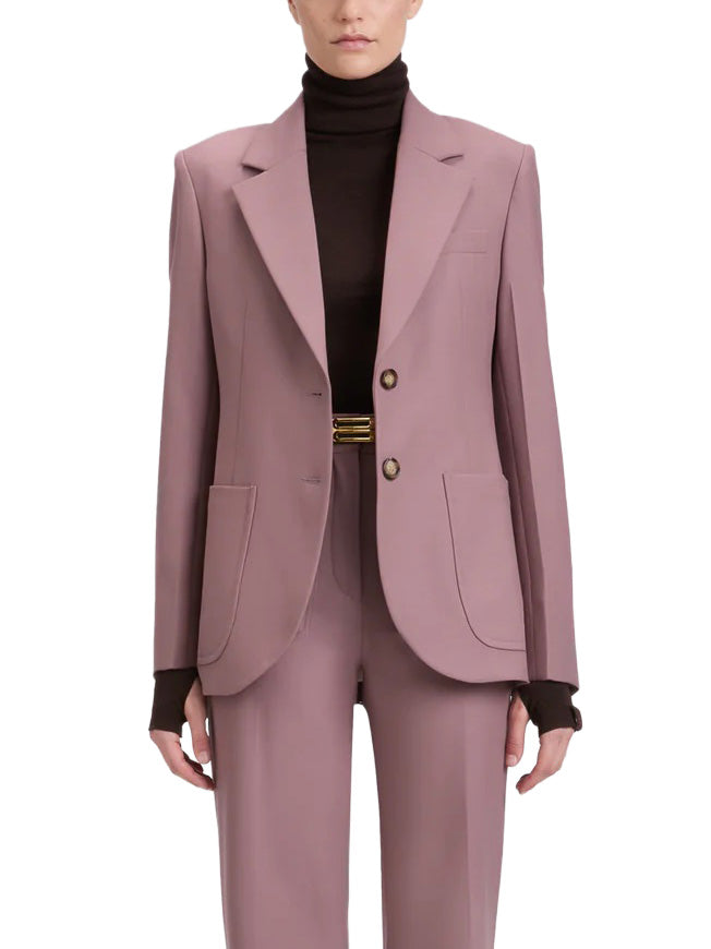 Patch Pocket Jacket in Mauve
