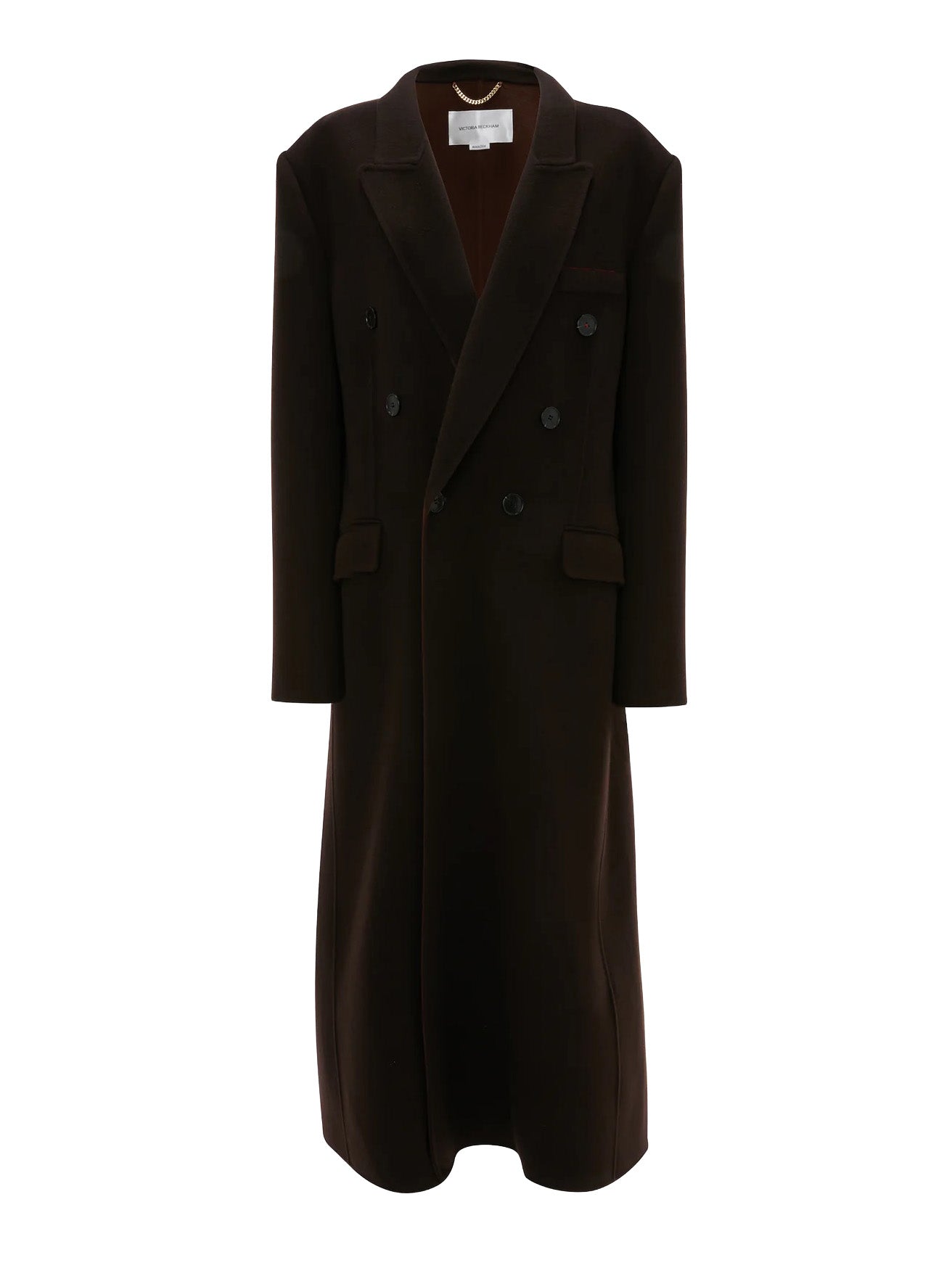 Double Faced Overcoat in Dark Chocolate