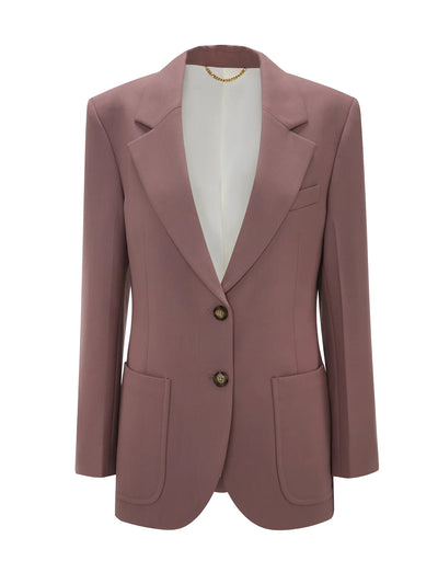 Patch Pocket Jacket in Mauve