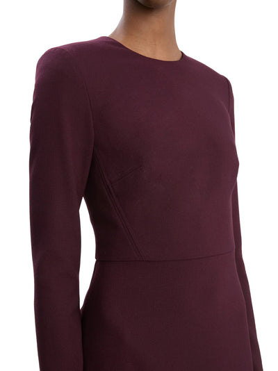 T-Shirt Fitted Dress in Deep Mahogany