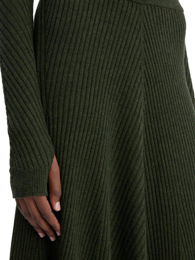 Ribbed Knit Polo in Oregano