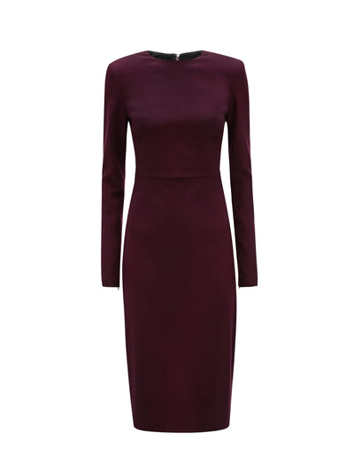 T-Shirt Fitted Dress in Deep Mahogany