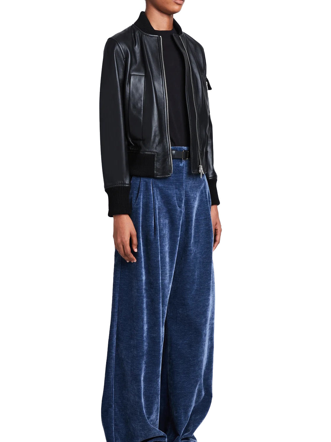 Mika Bomber Jacket in Lightweight Leather