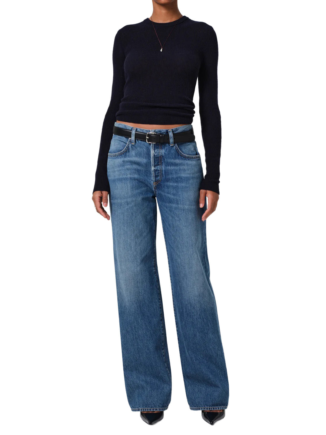 Annina High Rise Wide Leg 30" in Sunland