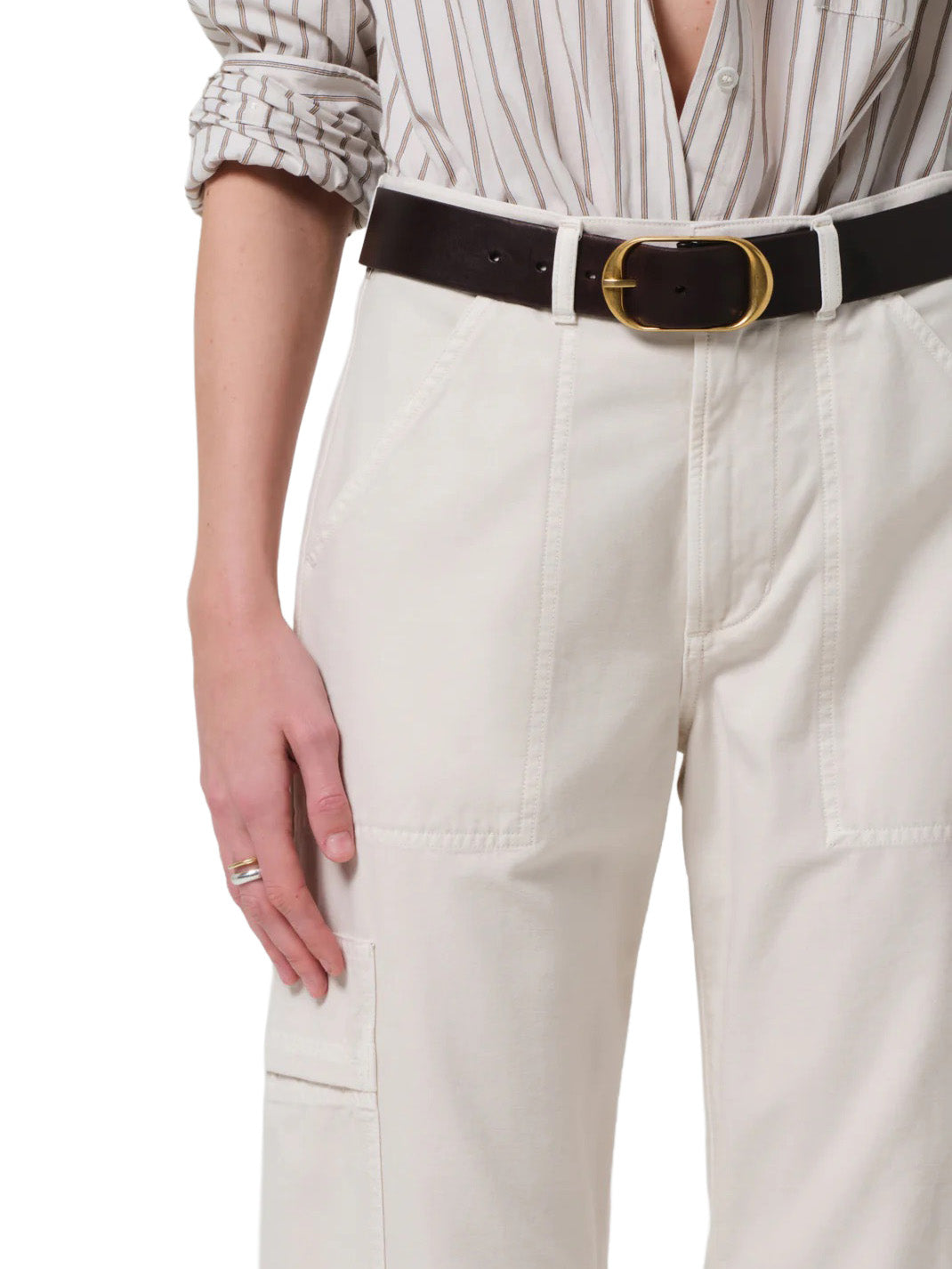 Marcelle Low Slung Easy Cargo In Almondette