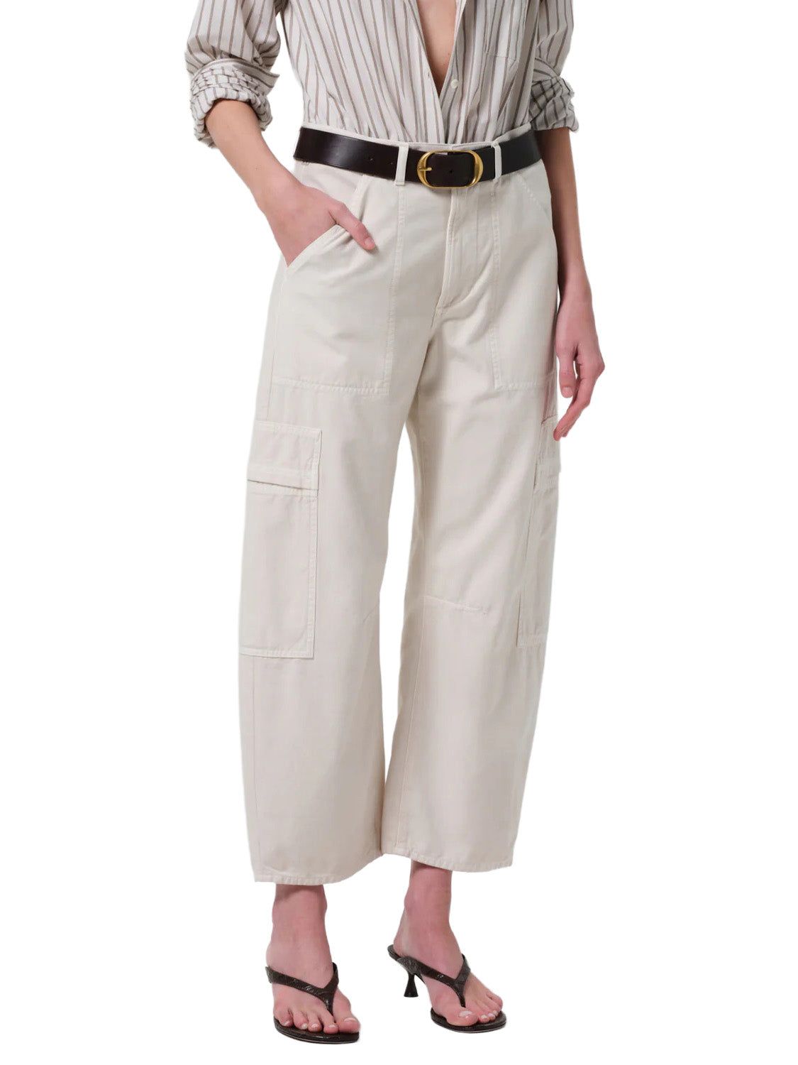 Marcelle Low Slung Easy Cargo In Almondette