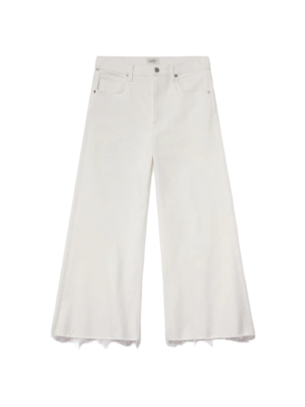 Lyra Wide Leg Crop In Soft White