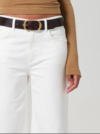 Lyra Wide Leg Crop In Soft White