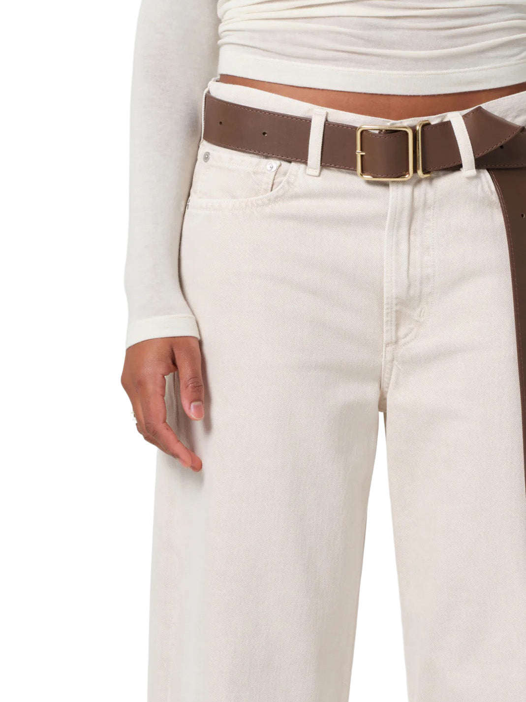 Miro Relaxed Jean in Almondette