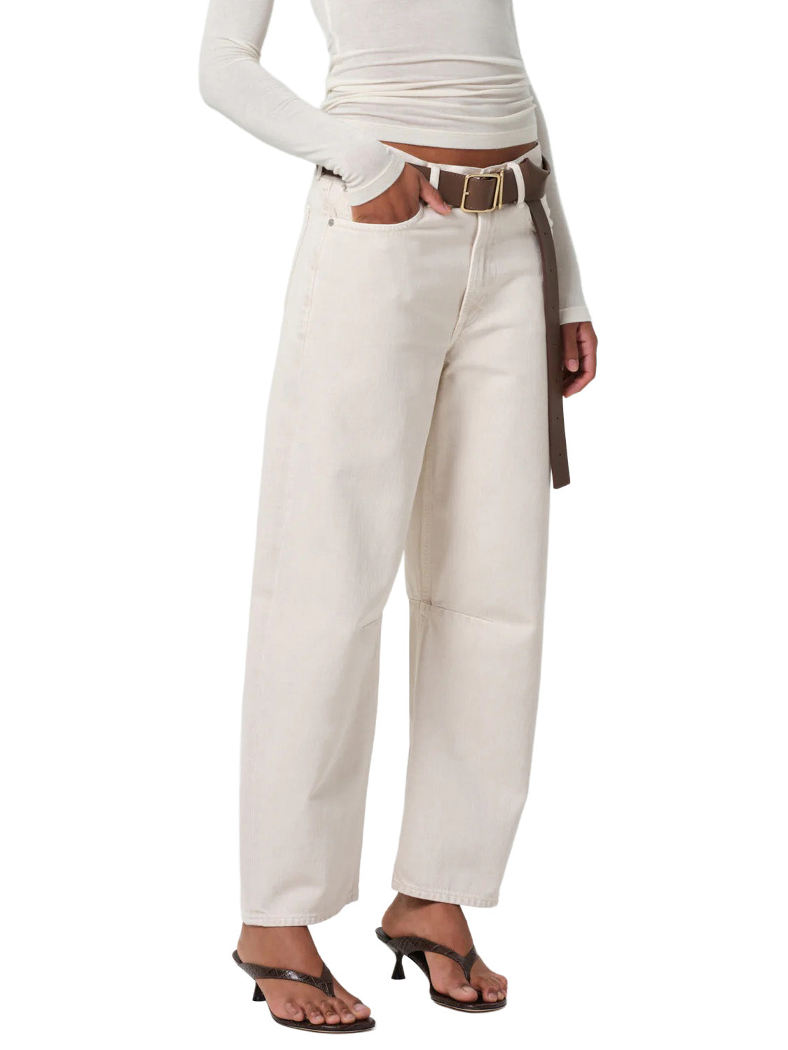 Miro Relaxed Jean in Almondette