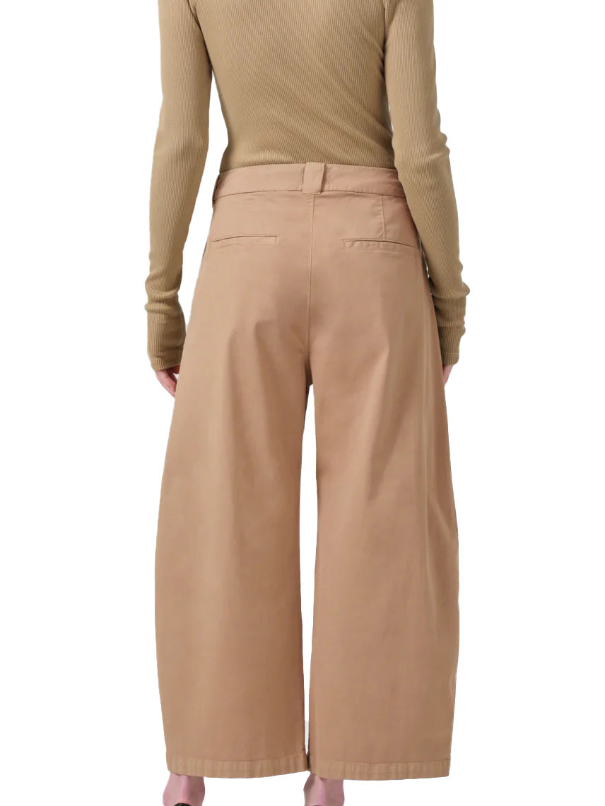 Cara Cropped Pleated Trouser In Nano