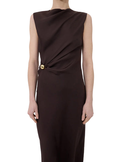ROAN Draped Metal Ornament Dress