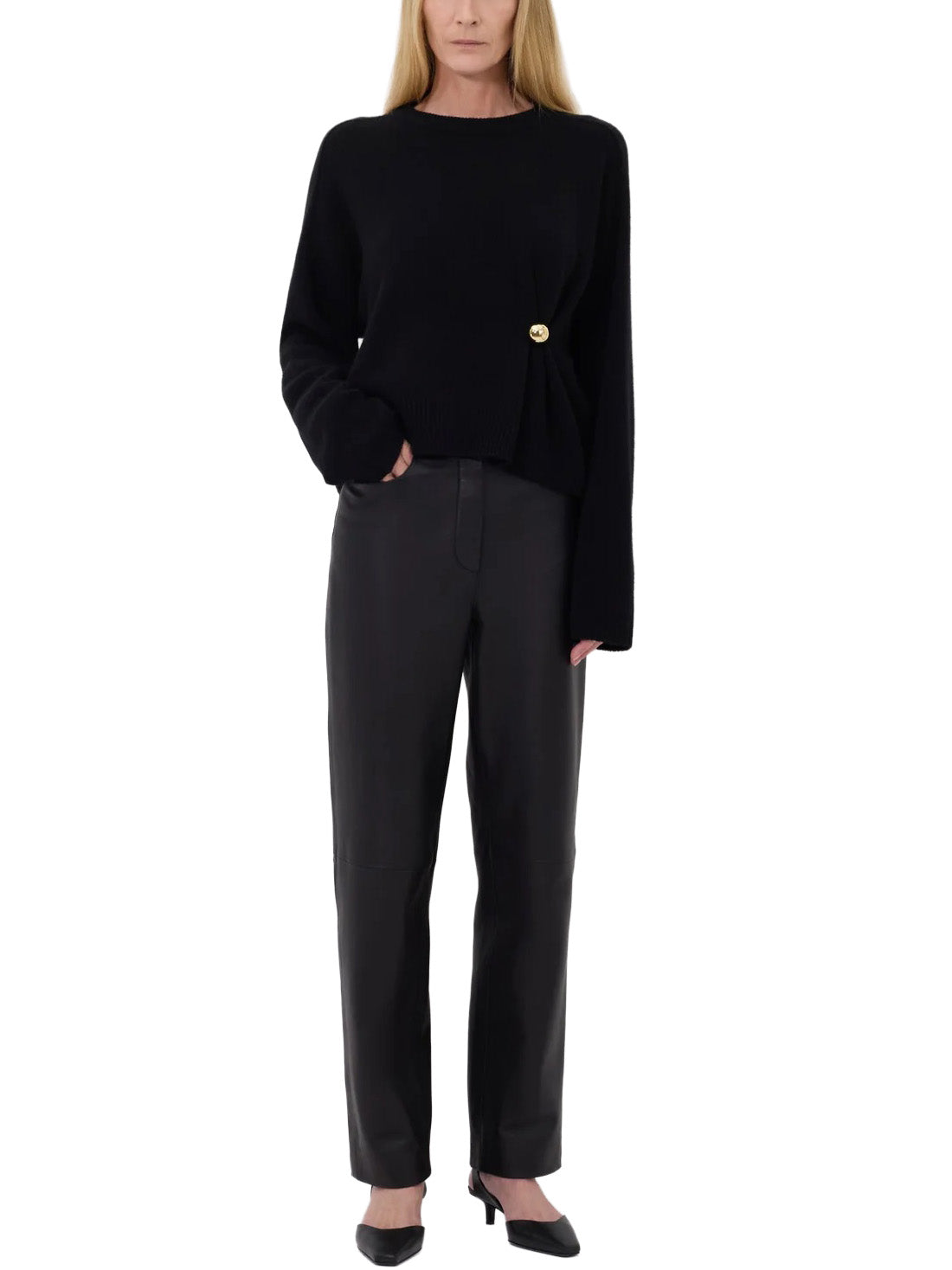 BILL Metal Ornament Cashmere Sweater