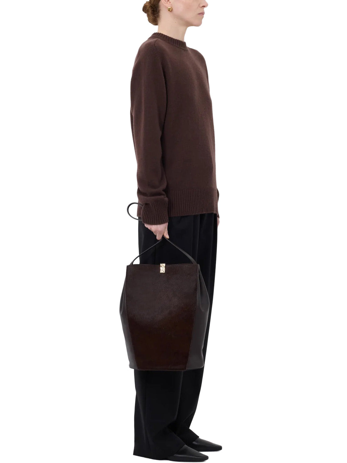 BALTRA LDS Cashmere Sweater in Brown