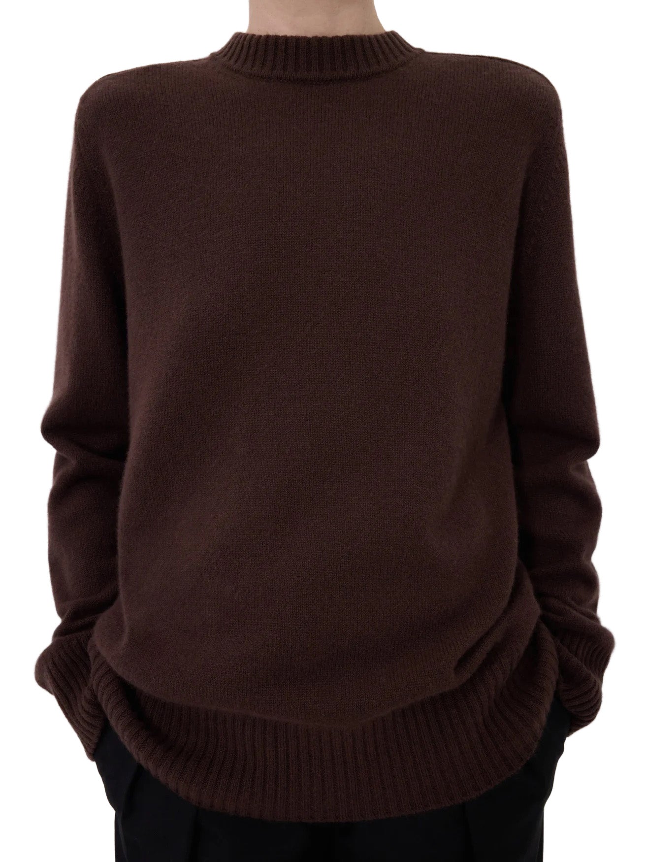 BALTRA LDS Cashmere Sweater in Brown