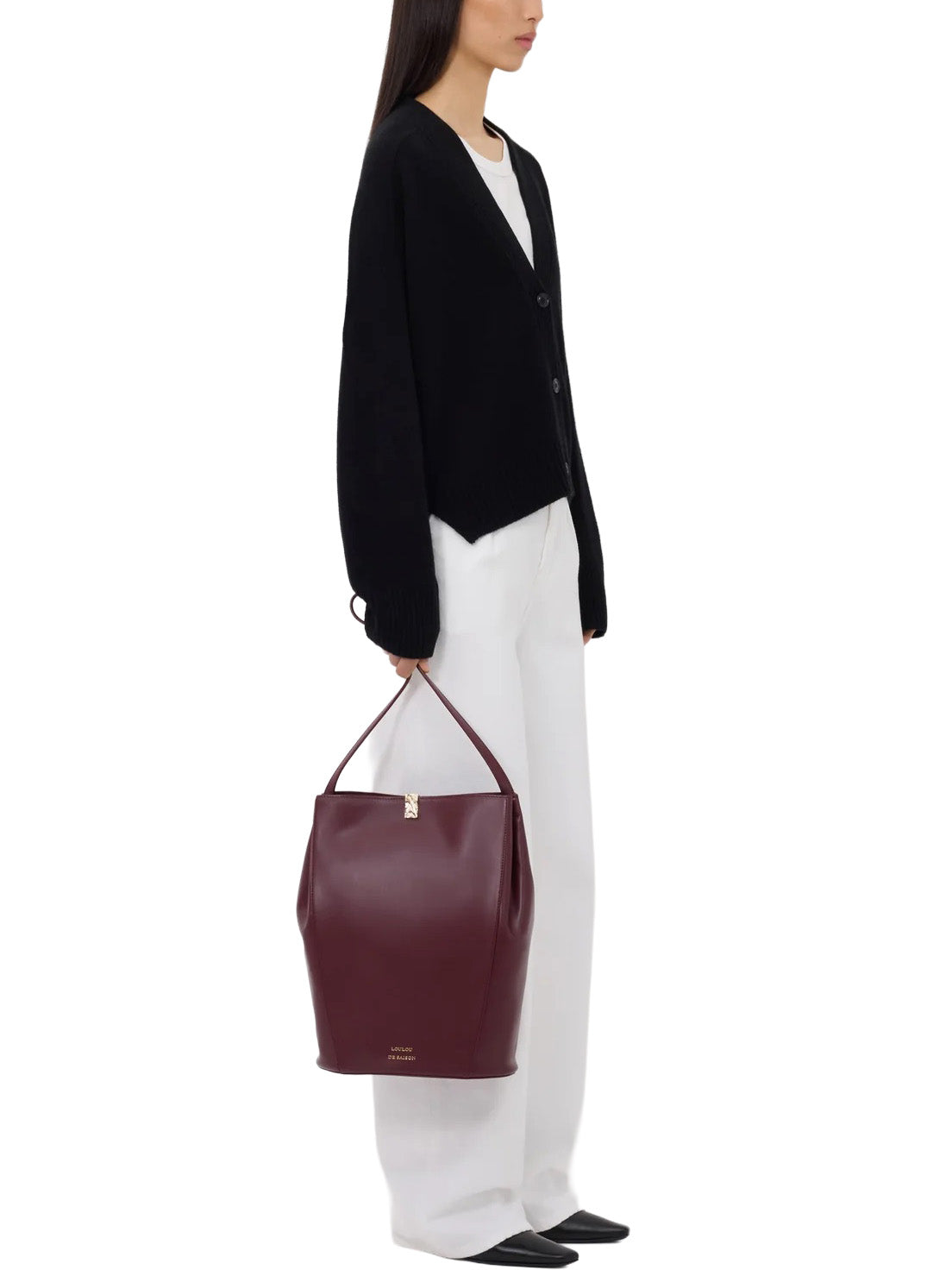 KAIA LDS Ribbed Neckline Cardigan