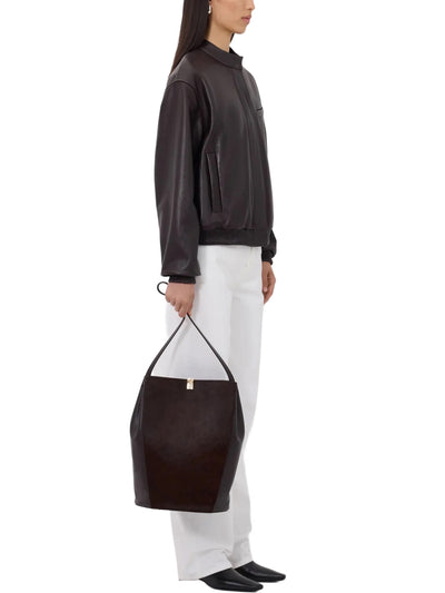 MARLOW Leather Bomber Jacket