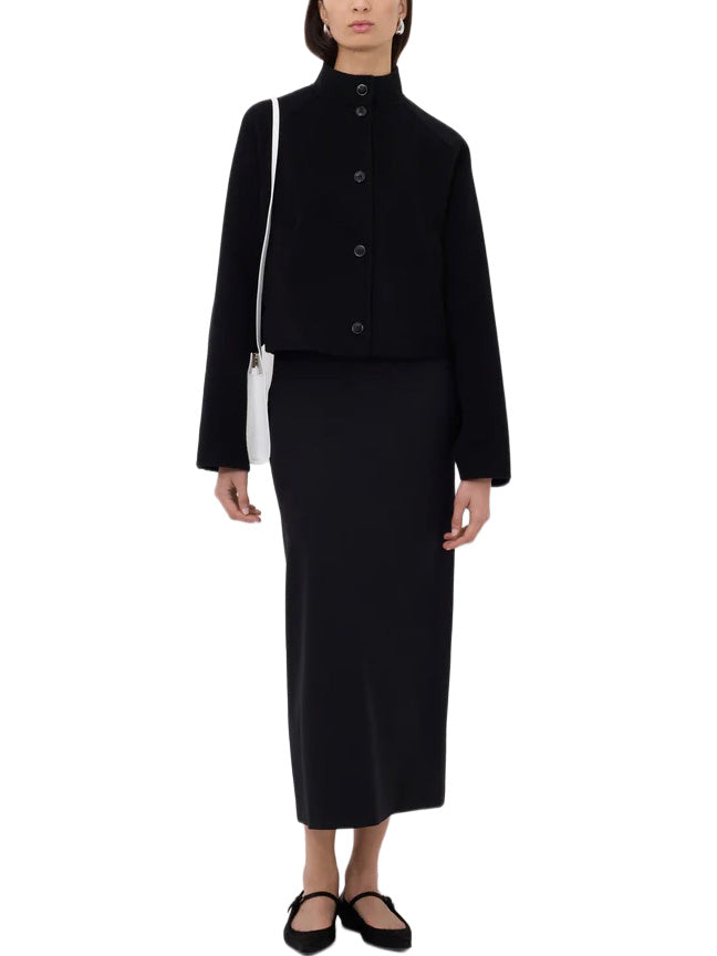 NYMA Wool Drap Jacket in Black