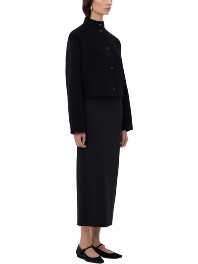 NYMA Wool Drap Jacket in Black