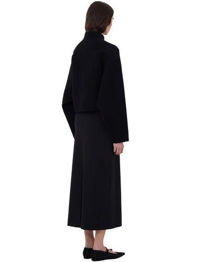 NYMA Wool Drap Jacket in Black