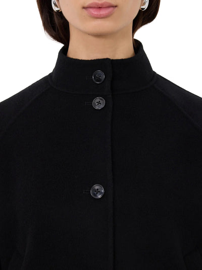 NYMA Wool Drap Jacket in Black