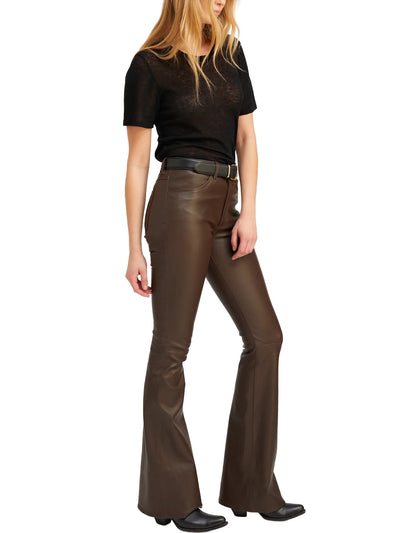 Americano Leather 5 Pocket Micro Flare