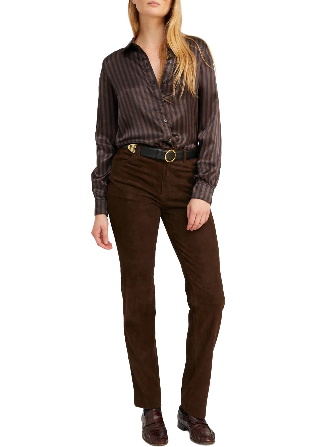 Americano Suede 5 Pocket Slim Straight