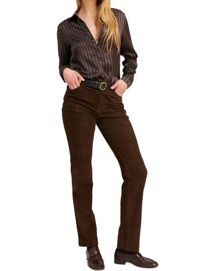 Americano Suede 5 Pocket Slim Straight